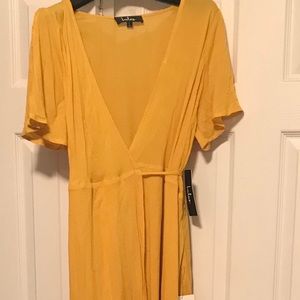 Lulu’s Yellow Maxi Wrap Dress
